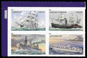 PCBstamps   US #4548/4551 PB $1.76(4x44c)Merchant Marine, V1, MNH, (PB-1a)