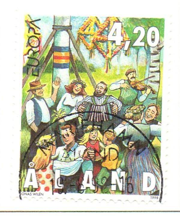 Aland Sc  144 1998 Midsummer Celebration stamp used