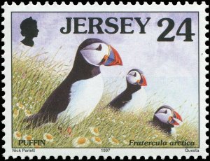 Great Britain Jersey 1997 Sc 778-785 Birds Merganser Tern Gull Puffin CV $10.85