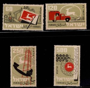 ISRAEL Scott 150-153 MH* Post office set without tabs