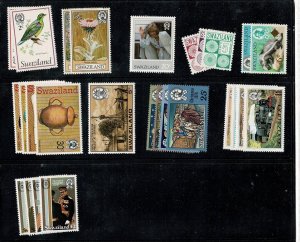 Swaziland mint NH/H selection of sets