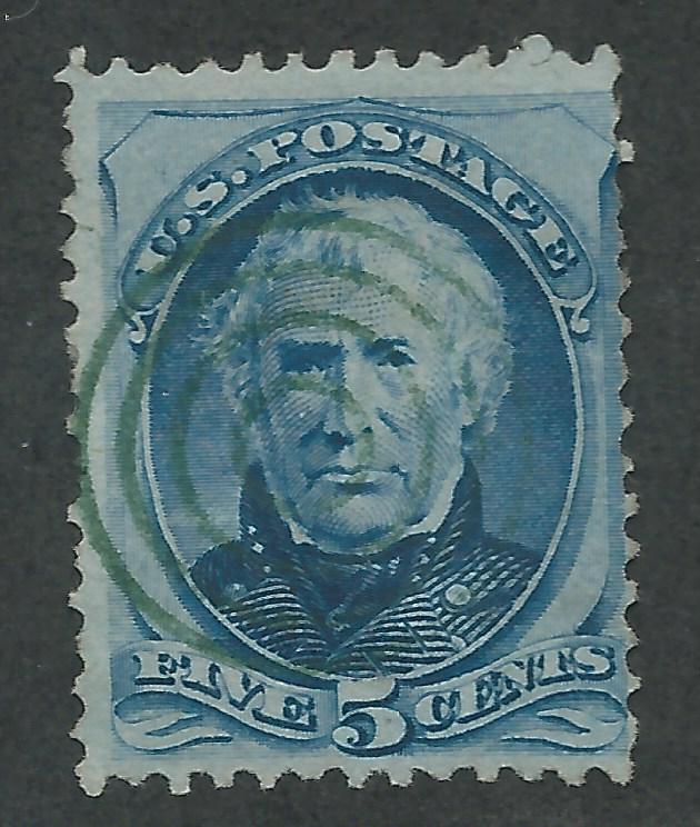 179 Used,  5c.Taylor,  Green Target Cxl,  scv: $27.50, FREE INSURED SHIPPING