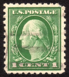 1916, US 1c, Used, well centered, Upper right corner fault, Sc 462