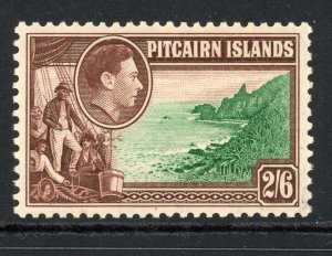 Pitcairn Islands 8 MH 1951 2sh 6p