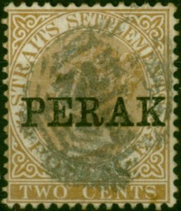 Perak 1881 2c Brown SG5 Fine Used