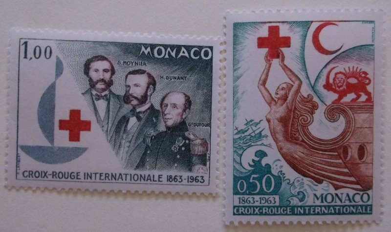 Monaco 536-7 MNH Cat $1.00 Red Cross Topical  Full Set