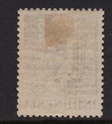 Indonesia    #356    MH  1950   RIS overprint   5r  dark brown