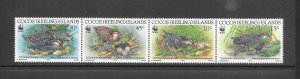 BIRDS - COCOS ISLANDS #262 RAIL WWF (ROW 1) MNH