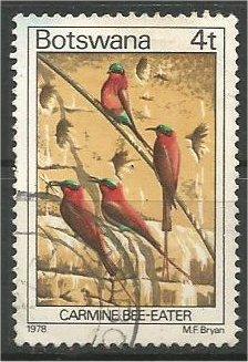 BOTSWANA, 1978, used 4t, Birds. Scott 201
