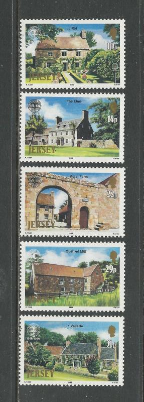 Jersey Scott catalogue # 399-403 Mint NH