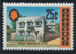 Barbados  SG 409 SC# 338 MNH Chalky Paper George Washington House 1970 see scan