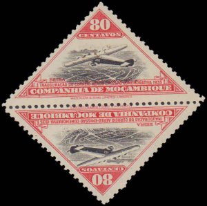 Mozambique Company #165-174, Cplt Set(10), Pairs, 1935, Aviation-Airplane, NH/H