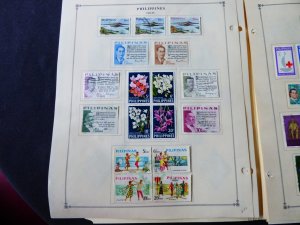 Philippines 1960-1973 Stamp Collection on Scott International Album Pages