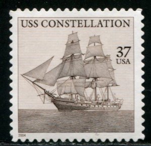 3869 US 37c USS Constellation SA, used