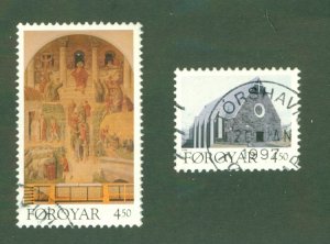 FAROE ISLANDS 310-11 USED CV $2.80 BIN $1.40