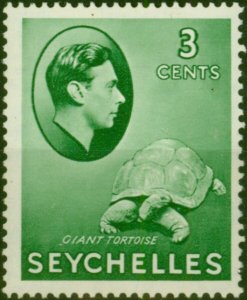 Seychelles 1941 3c Green SG136 Fine LMM