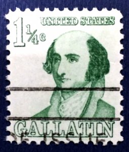 USA 1967 Prominent American Albert Gallatin 1¼c Used SC#1279 U4684