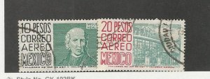 Mexico, Postage Stamp, #C297-C298 Used, 1970 Airmail