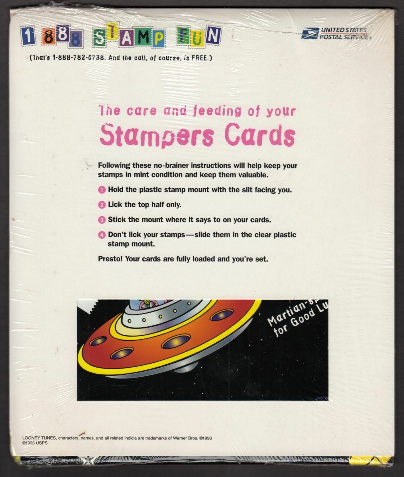 1998 Stampers Saver Cards unopened package Space Discovery with chart