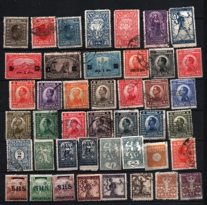 YUGOSLAVIA 1918-1926 SET OF 43 STAMPS MINT & USED/HINGED