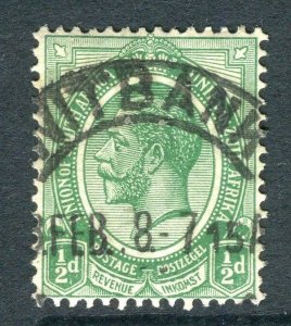 SOUTH AFRICA; Early 1900s GV issue fine used 1/2d. value nice POSTMARK