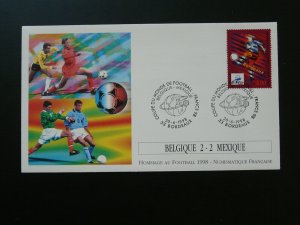 football world cup 1998 Belgium vs Mexico FDC 97744