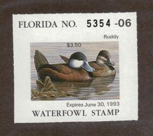 FL14 - Florida State Duck Stamp. MNH OG. Single.#02 FL14