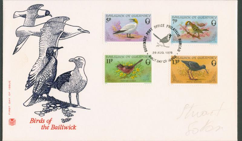 Guernsey 1978 Birds of the Baliwick FDC - Very fine
