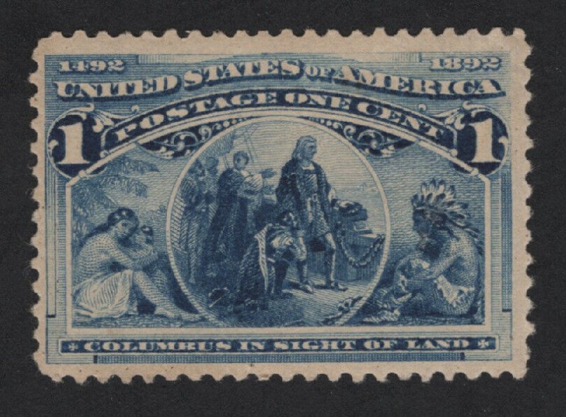 United States MINT Scott Number 230  MVLH  F-VF  -  BARNEYS 