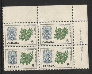 Canada MNH Plate Block Scott cat.#  420