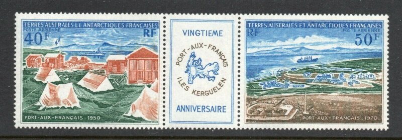 FSAT - Sc# C25a MNH / Strip w/ Label    -      Lot 0621890