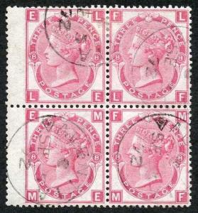 SG103 3d Rose plate 9 Block of Four with VALENTIA CDS