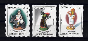 Monaco Scott #1737-1739 MNH