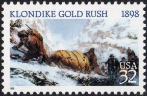 SC#3235 32¢ Klondike Gold Rush Centennial Single (1998) MNH