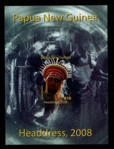 PAPUA NEW GUINEA SGMS1260 2008 TRADITIONAL HEADDRESS MNH