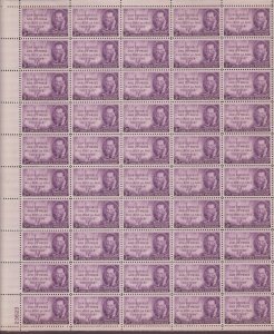 US, 946, JOSEPH PULITZER, FULL SHEET OF 50, MINT NH, 1940'S COLLECTION