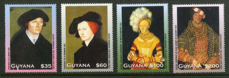 GUYANA 3737-40  MNH  SCV $4.50  BIN $2.25 ARTWORK