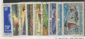 French Polynesia #203/220 Unused