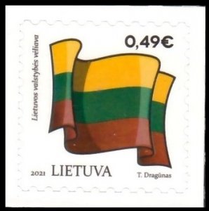 LITHUANIA 2021 FLAGS DRAPEAUX FLAGGEN SYMBOLS OF THE STATE S/A