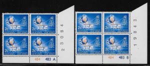 SOUTH AFRICA SC# 376 BK/4 LR 484/483A-B NOV 1972 ISSUE 14  FVF/MNH