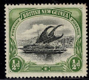 AUSTRALIA - Papua EDVII SG9, ½d black & yellow-green, M MINT. Cat £23.