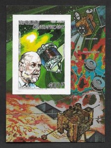 SE)1987 CENTRAL AFRICAN REPUBLIC, SPACE RESEARCH, DR. KELLER, HALLEY'S C...