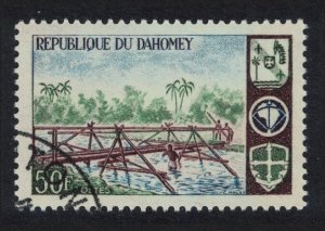 Dahomey Scouting Constructing bridge 50c KEY VALUE 1966 CTO SC#225 SG#262 MI#289