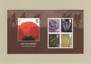 Great Britain 2008 PHQ Card Sc 2530a Passchendaele 1917-2007 Lest We Forget