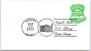 US SPECIAL EVENT COVER HUBERT NORTH CAROLINA POST OFFICE OPEN HOUSE 1977