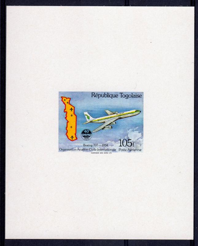 Togo 1984 Sc#1280 ICAO (UN) Aircraft  BOEING 707 - 1954 DELUXE SS MNH