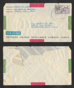 SE)1954 MEXICO  COLONIAL ARCHITECTURE, VIEW OF TAXCO 35C SCT C191, AIR