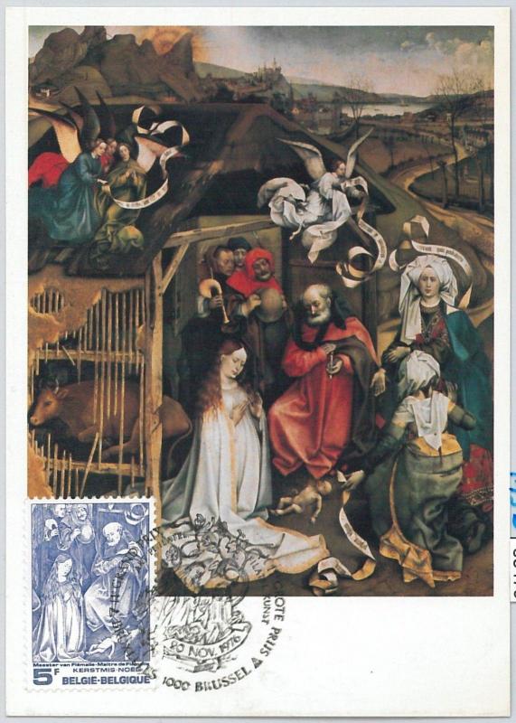 63479 -  BELGIUM - POSTAL HISTORY: MAXIMUM CARD 1976 -  ART Christmas