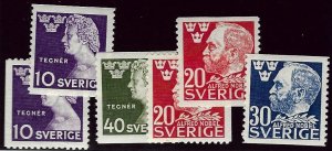 Sweden SC#377-382 MNH VF...!