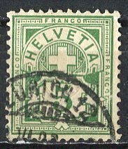 Switzerland 1905: Sc. # 115; Used Single Stamp
